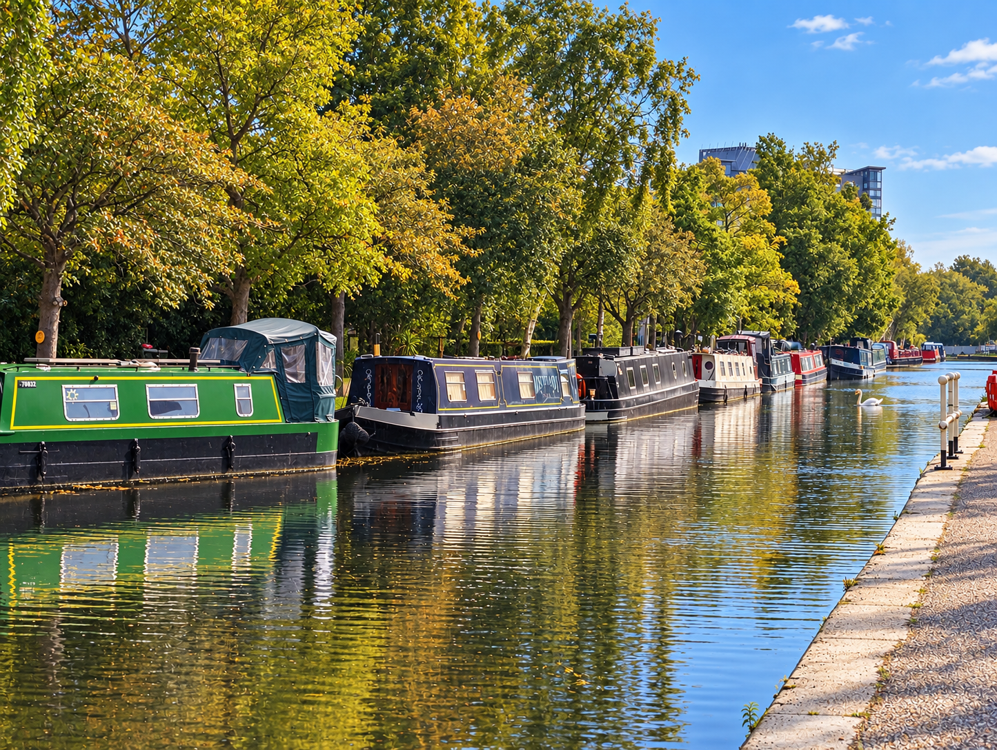Patricroft moorings looking north