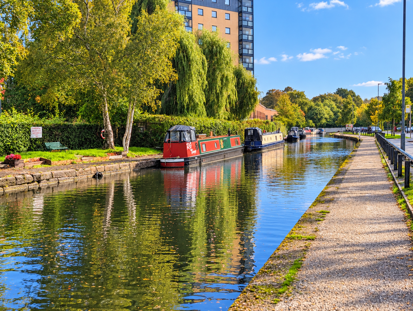 Patricroft moorings looking south